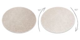 RugsX Round Santa Rug in Beige - Size: 150 cm diameter - thumbnail 2