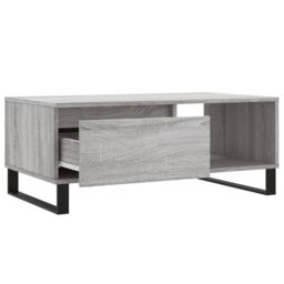 Berkfield Home Coffee Table Grey Sonoma 90x50x36.5 cm Engineered Wood - thumbnail 6