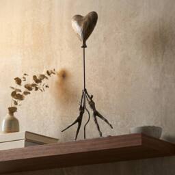 Garden Greatness Relica Couple Heart Balloon Sculpture in Bronze - Size: 1 Pack - thumbnail 2