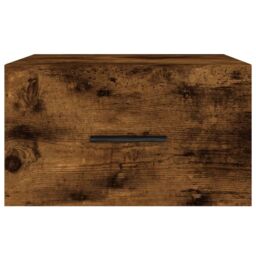 Berkfield Home Wall-mounted Bedside Cabinet Smoked Oak 35x35x20 cm in Brown - Size: 35 x 35 x 20 cm - thumbnail 5