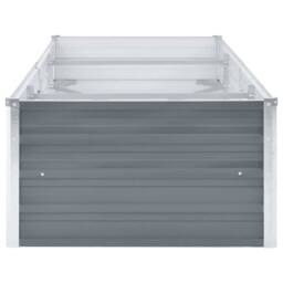 Berkfield Home Garden Raised Bed Galvanised Steel 240x80x45 cm Grey - Size: 240 x 80 x 45 cm - thumbnail 4