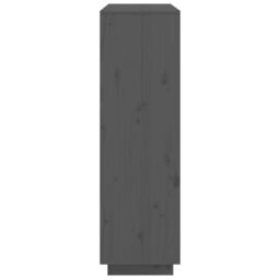 Berkfield Home Highboard Grey 110.5x35x117 cm Solid Wood Pine - thumbnail 4
