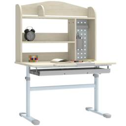 AIYAPLAY Kids Desk, Study Desk for Kids Height Adjustable with Tilt-Desktop in Natural - thumbnail 2