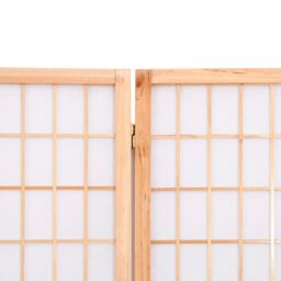 Berkfield Home Folding 3-Panel Room Divider Japanese Style 120x170 cm in Brown - thumbnail 6