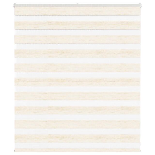 Berkfield Home Zebra Blind Marble Beige 120x100 cm Fabric Width 115.9 cm Polyester - image 1