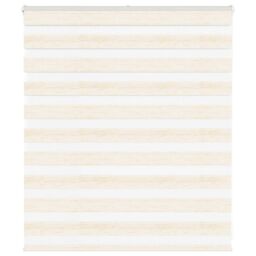 Berkfield Home Zebra Blind Marble Beige 120x100 cm Fabric Width 115.9 cm Polyester - thumbnail 1