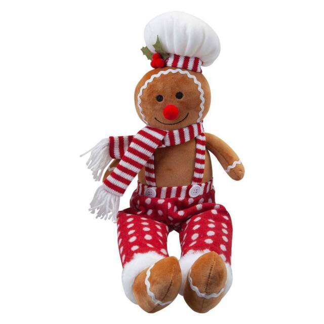 VFM e-Store Christmas Gingerbread Man Decoration 62cm x 22cm Red X 1 - Size: 62 cm x 22 cm - image 1