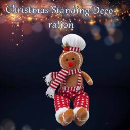 VFM e-Store Christmas Gingerbread Man Decoration 62cm x 22cm Red X 1 - Size: 62 cm x 22 cm - thumbnail 3