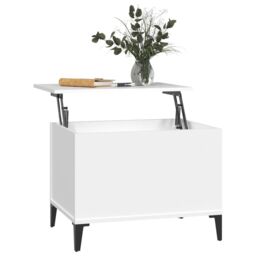 Berkfield Home Coffee Table White 60x44.5x45 cm Engineered Wood - thumbnail 5