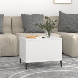 Berkfield Home Coffee Table White 60x44.5x45 cm Engineered Wood - thumbnail 3