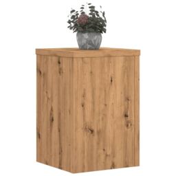 Berkfield Home Plant Stands 2 pcs Artisan Oak 25x25x35 cm Engineered Wood in Brown - Size: 25 x 25 x 35 cm - thumbnail 3
