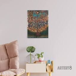 "Artery8 Seraphine Louis Garden of Eden Tree Of Life Canvas Wall Art Print - Size: W18"" x H24""" - thumbnail 3