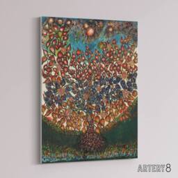 "Artery8 Seraphine Louis Garden of Eden Tree Of Life Canvas Wall Art Print - Size: W18"" x H24""" - thumbnail 2