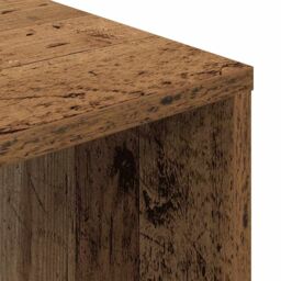 Berkfield Home Desk Old Wood 102.5x35x75 cm Engineered Wood in Brown - thumbnail 7