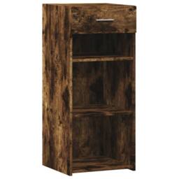 Berkfield Home Sideboard Smoked Oak 40x42.5x93 cm Engineered Wood in Brown - thumbnail 1
