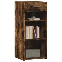 Berkfield Home Sideboard Smoked Oak 40x42.5x93 cm Engineered Wood in Brown - thumbnail 3