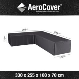 Ruma AeroCover Outdoor L-Shaped Sofa Right Hand W330xW255xD100xH70 in Dark Grey - Size: 1 Pack - thumbnail 2
