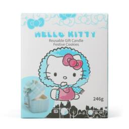 Hello Kitty Present Shaped Candle Christmas Cookies - 335G (2-Wick) - HKSEASC04CC in Baby Blue - Size: Medium - thumbnail 6