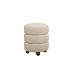 Wyld Haus Antipodes Cream Chenille Round 3 Tier Pouffe - thumbnail 3