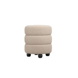 Wyld Haus Antipodes Cream Chenille Round 3 Tier Pouffe - thumbnail 2