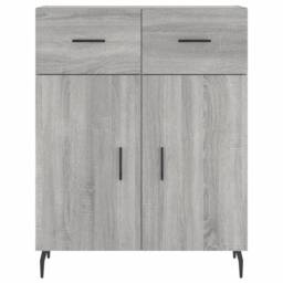 Berkfield Home Highboard Grey Sonoma 69.5x34x180 cm Engineered Wood - thumbnail 8