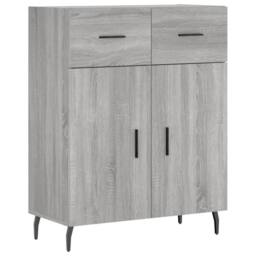 Berkfield Home Highboard Grey Sonoma 69.5x34x180 cm Engineered Wood - thumbnail 7