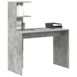 Berkfield Home Concrete Grey Writing Desk Concrete grey - thumbnail 3