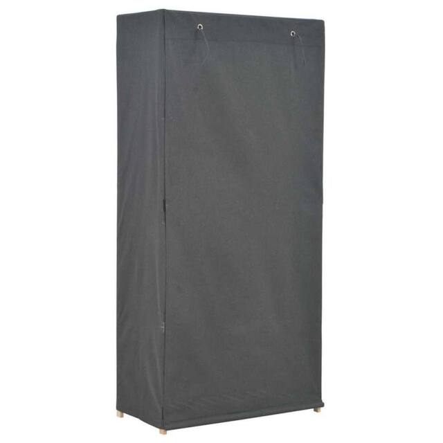 Berkfield Home Wardrobe Grey 79x40x170 cm Fabric - Size: 79 x 40 x 170 cm - image 1