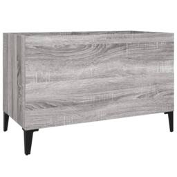 Berkfield Home Record Cabinet Grey Sonoma 74.5x38x48 cm Engineered Wood - thumbnail 2