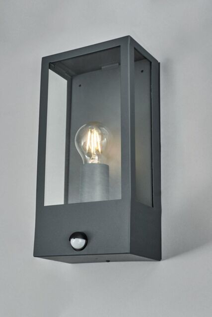 BHS Lighting Wallace Outdoor Wall Light with Sensor in Dark Grey - image 1