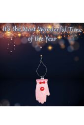 VFM e-Store Christmas Tree Decoration Glitter Glove Ornament X 1 12. 5x6x2. 5cm in Pink - thumbnail 3