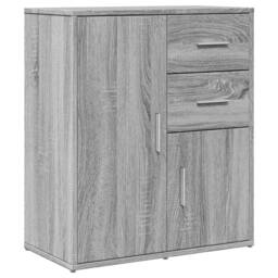 Berkfield Home Sideboard Grey Sonoma 60x31x70 cm Engineered Wood - Size: 60 x 31 x 70 cm - thumbnail 1
