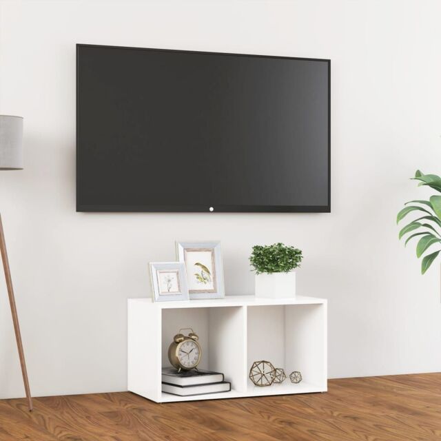 Berkfield Home TV Cabinet White 72x35x36.5 cm Engineered Wood - image 1