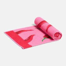 OHS Chill Out Beach Towel Bath Travel Quick Dry Microfibre Absorbent in Pink - thumbnail 4