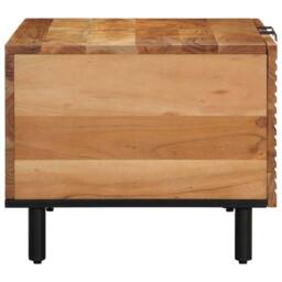 Berkfield Home Coffee Table 80x50x40 cm Solid Wood Acacia in Brown - Size: 80 x 50 x 40 cm - thumbnail 4