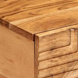 Berkfield Home Coffee Table 80x50x40 cm Solid Wood Acacia in Brown - Size: 80 x 50 x 40 cm - thumbnail 7