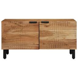 Berkfield Home Coffee Table 80x50x40 cm Solid Wood Acacia in Brown - Size: 80 x 50 x 40 cm - thumbnail 3