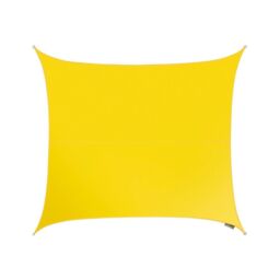 Primrose 5.4m Square Waterproof Patio Sun Shade Canopy 98% UV Block Free Rope in Yellow - thumbnail 1