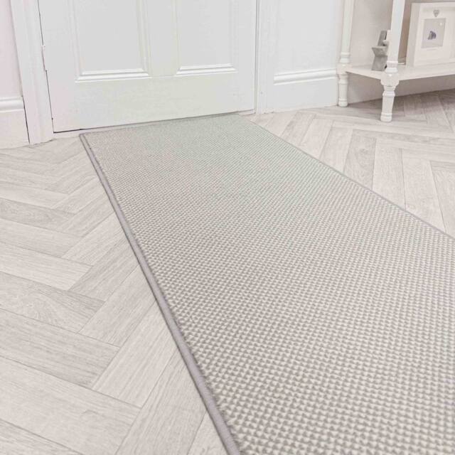 runrug Hallway Carpet Runner Rug - Soft & Comfy, 9mm - 'Hazy' in Grey - Size: 60 cm x 150 cm - image 1