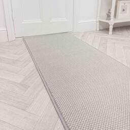 runrug Hallway Carpet Runner Rug - Soft & Comfy, 9mm - 'Hazy' in Grey - Size: 60 cm x 150 cm - thumbnail 1