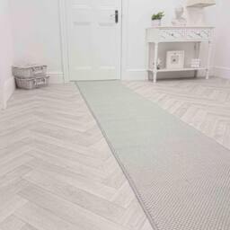 runrug Hallway Carpet Runner Rug - Soft & Comfy, 9mm - 'Hazy' in Grey - Size: 60 cm x 150 cm - thumbnail 3
