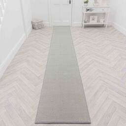 runrug Hallway Carpet Runner Rug - Soft & Comfy, 9mm - 'Hazy' in Grey - Size: 60 cm x 150 cm - thumbnail 7