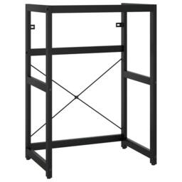 Berkfield Home Bathroom Washbasin Frame Black 59x38x83 cm Iron - Size: 59 x 38 x 83 cm