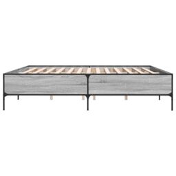 Berkfield Home Bed Frame without Mattress Grey Sonoma 200x200 cm - thumbnail 5
