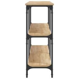 Berkfield Home Console Table Sonoma Oak 200x29x75 cm Engineered Wood in Brown - Size: 200 x 29 x 75 cm - thumbnail 5
