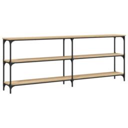 Berkfield Home Console Table Sonoma Oak 200x29x75 cm Engineered Wood in Brown - Size: 200 x 29 x 75 cm - thumbnail 1
