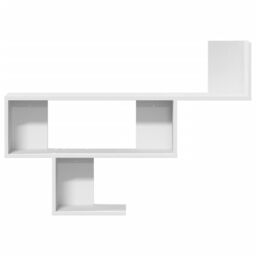 Berkfield Home Wall Shelf White 100x15x70 cm Engineered Wood - Size: 100 x 15 x 70 cm - thumbnail 4