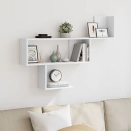 Berkfield Home Wall Shelf White 100x15x70 cm Engineered Wood - Size: 100 x 15 x 70 cm - thumbnail 1
