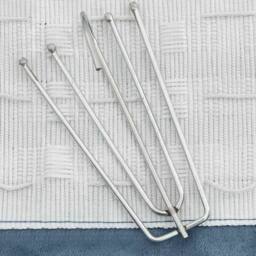 Berkfield Home Linen-Look Blackout Curtains with Hooks Blue 290x245 cm - thumbnail 1