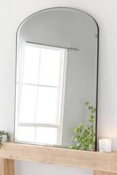 Yearn Mirrors Yearn Simplicity Mantle Mirror Bevelled 92(w) x 121cm(h) Black - thumbnail 1